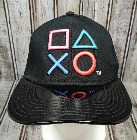 Playstation Hat 2018 Snapback Hat Black RN #115665 EUC - Picture 1 of 9